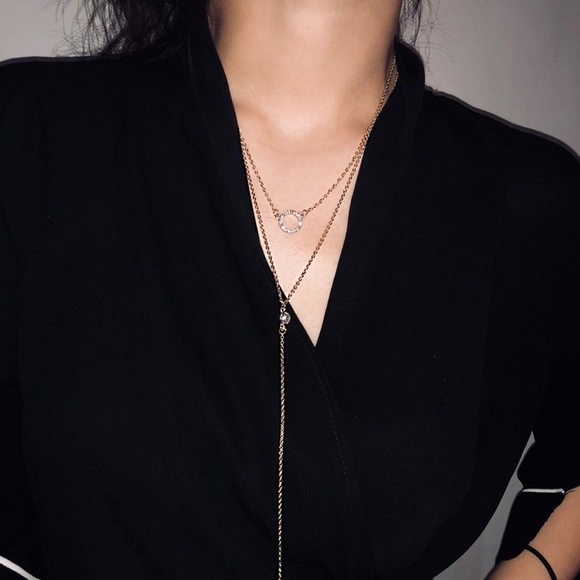 Double Layers Necklaces - Picture 2 of 6